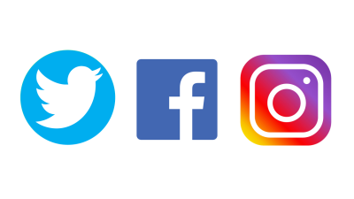 SoMe Ikons - Facebook, Twitter og instagram